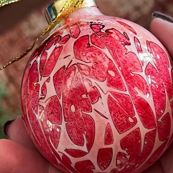 HANDCRAFTED Hand-Painted Porcelain Ornament (Set of 3) - Picture 6 of 6